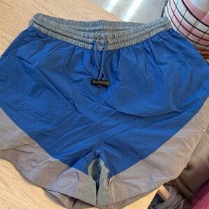 lululemon athletica Two-Tone Blue and Gray Athletic Shorts